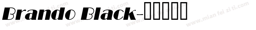 Brando Black字体转换